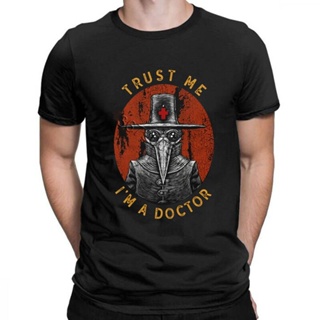 เสื้อคู่ Camiseta de Humor Trust Me Im A Doctor para hombre, divertida camiseta de manga corta para Halloween, camiseta