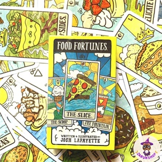 ภาพหน้าปกสินค้าไพ่ยิปซี ไพ่ทาโรต์ Food Fortunes Tarot (พร้อมส่ง🇹🇭) ไพ่ยิปซีการ์ตูนอาหาร🍕 ที่เกี่ยวข้อง