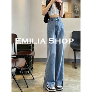 EMILIA SHOP  กางเกงขายาว กางเกงเอวสูง กางเกงขายาวผู้หญิงสไตล์เกาหลี 2022 ใหม่ Chic สบาย Beautiful High quality K011061 36Z230909