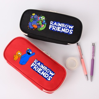 Roblox Rainbow Friends กระเป๋าสตางค์  ผ้าแคนวาส มีซิป ลาย ขนาด 20*8*3.5 ซม. สําหรับเด็กนักเรียนผู้ชาย ผู้หญิง