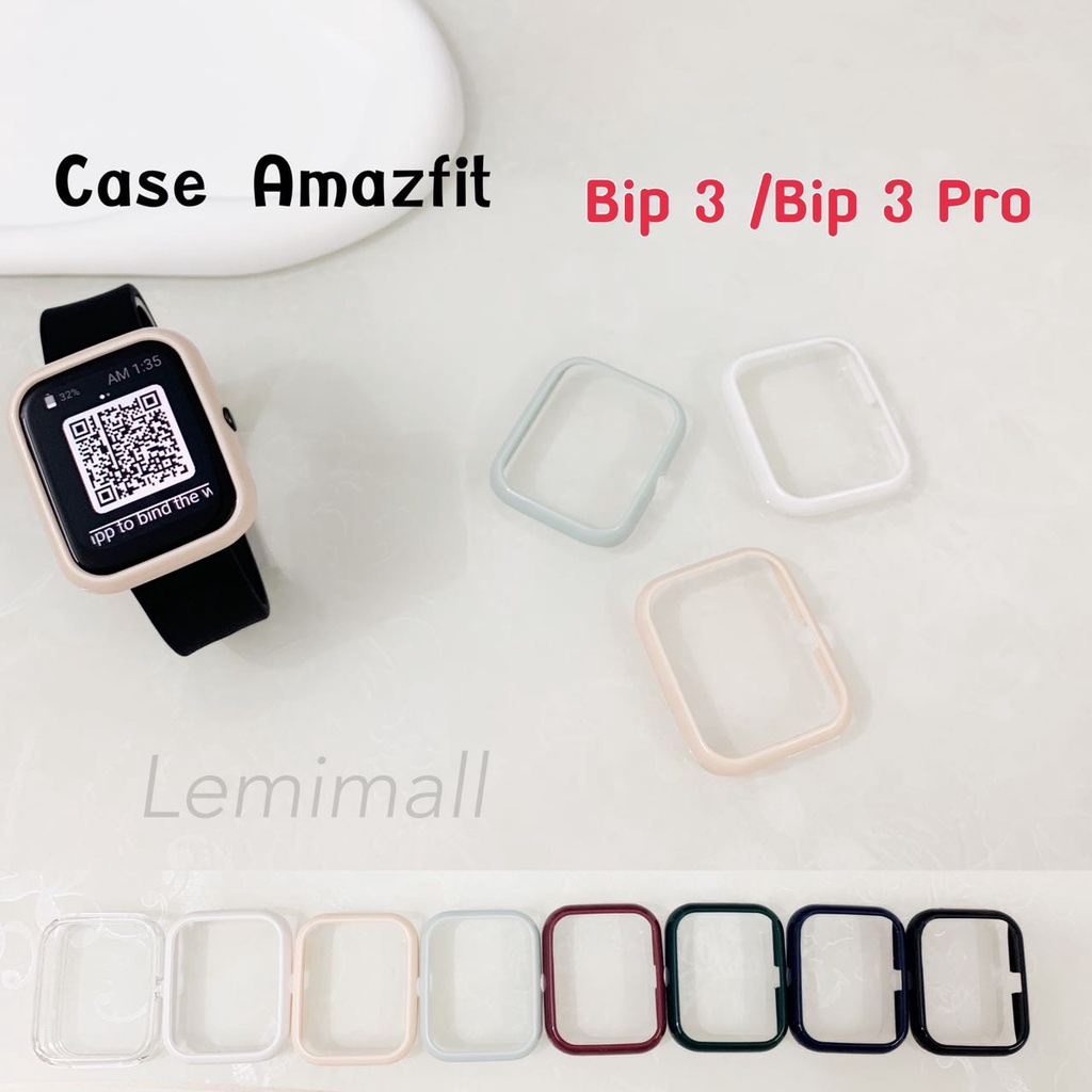 ภาพหน้าปกสินค้าพร้อมส่ง เคสเเข็ง Amazfit Bip 3 Bip 3 Pro กรอบPCกันรอย กันกระแทก amazfit bip3 bip 3 pro case จากร้าน lemimall บน Shopee
