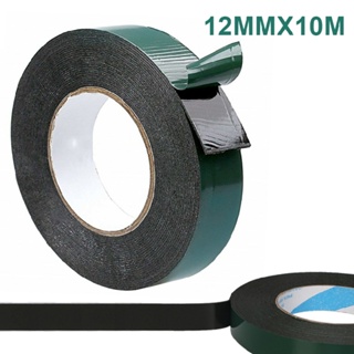 Black Super Strong Sticky Waterproof Adhesive Double Sided Foam Tape 10M