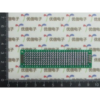 KB 2*8CM circuit board / Universal board, double-sided fiberglass green oil tinned, 2.54MM Pitch