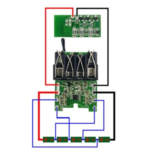 Wear-resistant Lithium Battery Case Shell Box PCB Circuit Board Kit for Worx 20V Power Tools