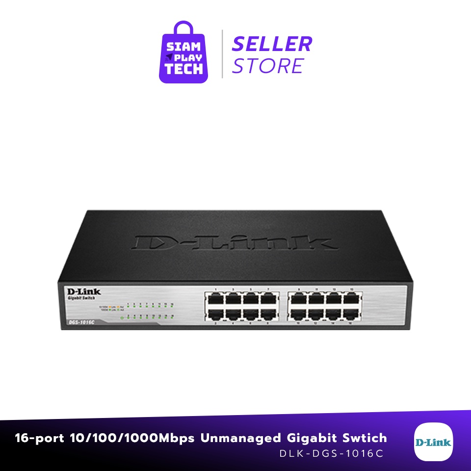 D-LINK DGS-1016C/1024C GIGABIT UNMANGED SWITCH 16/24 PORT (10/100 ...