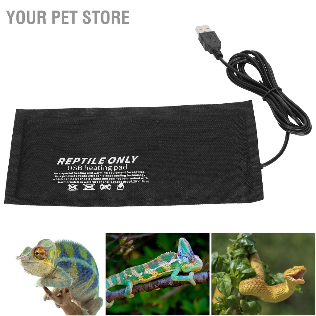 Your Pet Store Reptile USB Heating Pad Fiber Cloth for Reptiles Snakes