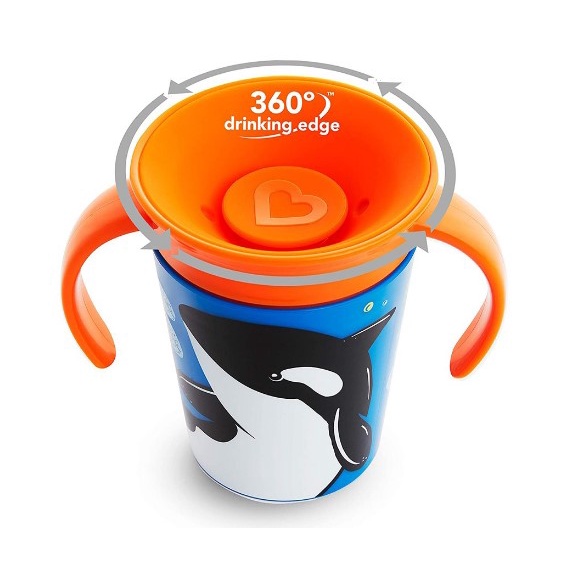 พร้อมส่ง-munchkin-ถ้วยหัดดื่ม-miracle-360-wildlove-trainer-cup-6-oz