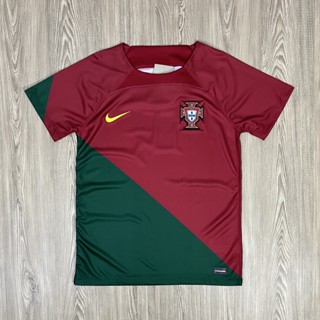 เสื้อบอลทีมชาติ เสื้อผู้ใหญ่ ทีม Portugal ฤดูกาล 2023 เนื้อผ้าโพลีเอสเตอร์แท้ เกรดแฟนบอล AAA