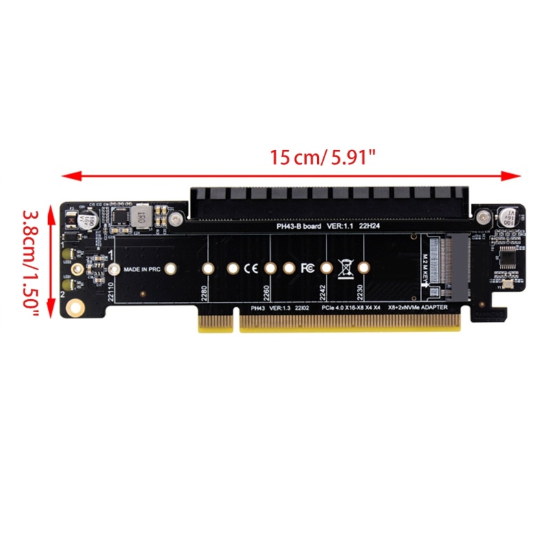 ann-การ์ดอะแดปเตอร์ควบคุมขยาย-dual-m-2-nvme-m-2-ssd-nvme-22110-2280-2260-2242-2230-pcie4-0