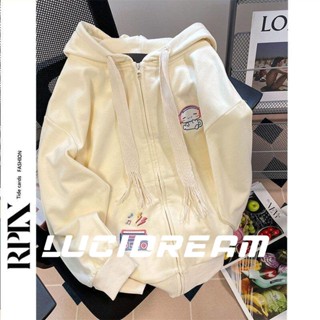 LUCIDREAM เสื้อผ้าผู้ญิง แขนยาว เสื้อฮู้ด คลุมหญิง สไตล์เกาหลี แฟชั่น  KS43Z22102106