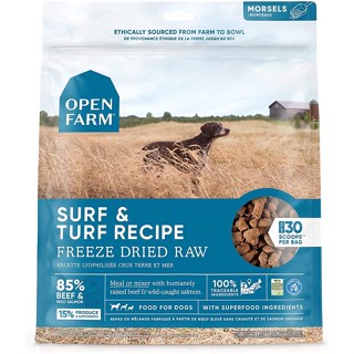 อาหารสุนัข Open Farm Freeze Dried Raw สูตร Surf &amp; Turf Recipe ขนาด 383 กรัม