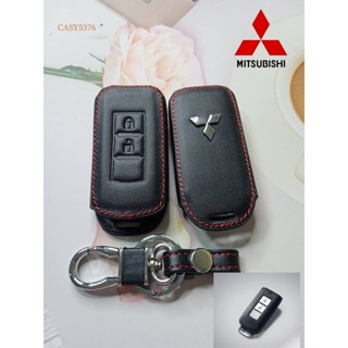 พร้อมส่ง ปลอกหนัง Mitsubishi เคสกุญแจรถยนต์ 2ปุ่มPAJERO SPORT / TRITON / ATTRAGE / MIRAGE G4