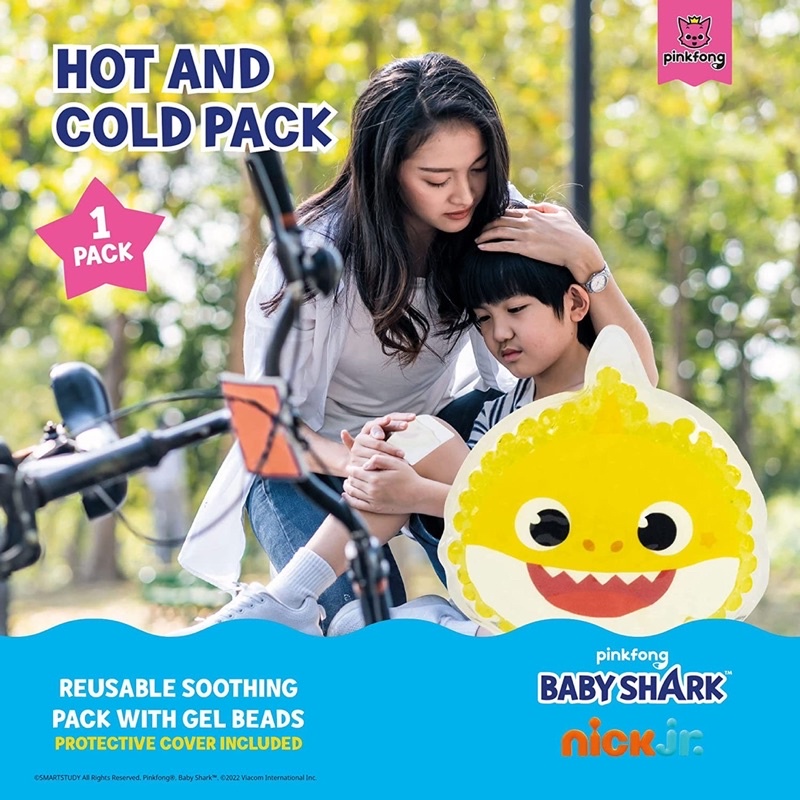 พร้อมส่ง-เจลประคบร้อนและเย็น-pinkfong-baby-shark-hot-and-cold-pack