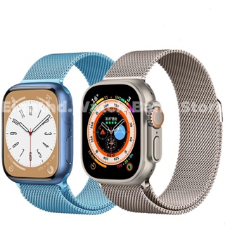 ภาพขนาดย่อของสินค้าสายนาฬิกาข้อมือสเตนเลส สําหรับ Smart Watches Series Ultra 8 7 6 SE 5 4 3 2 1 ขนาด 49 มม. 45 มม. 41 มม. 42 มม. 40 มม. 44 มม. 38 มม.