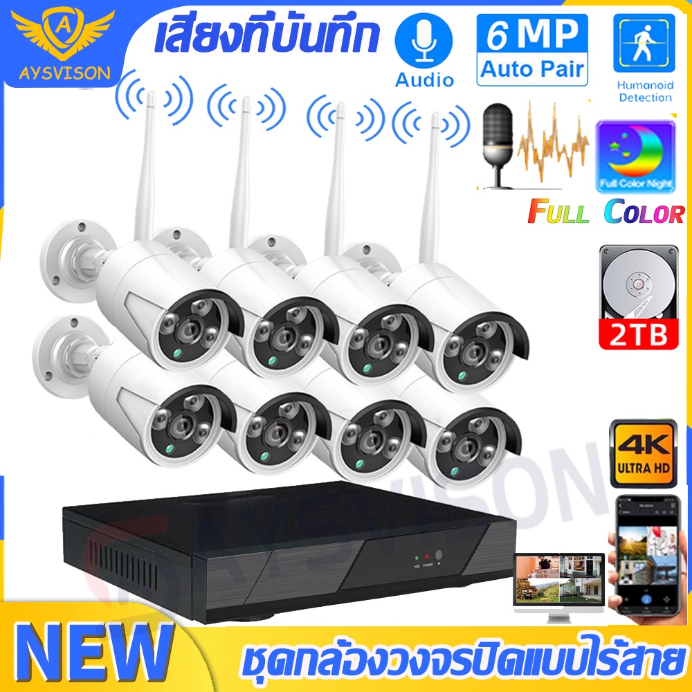 ชุดกล้องวงจรปิดไร้สาย-kit-8ch-8กล้อง-fhd-4k-cctv-wifi-wireless-5g-kit-6-0-mp-6ล้านพิกเซล-app-ราคาพิเศษ-บันทึกเสียงได้