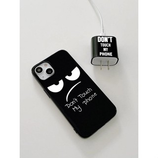 เคส โทรศัพท์ไอโฟน iPhone หน้าการ์ตูน &amp; ฝาครอบหัวชาร์จ 1 ชิ้น