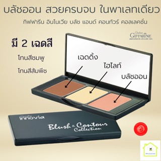 ปัดแก้ม บลัชออน ที่ปัดแก้ม ปัดแก้มสีชมพู ปัดแก้มสีส้มพีช อินโนเวีย บลัช แอนด์ คอนทัวร์ คอลเลคชั่น ติดทนนาน สวยตลอดวัน