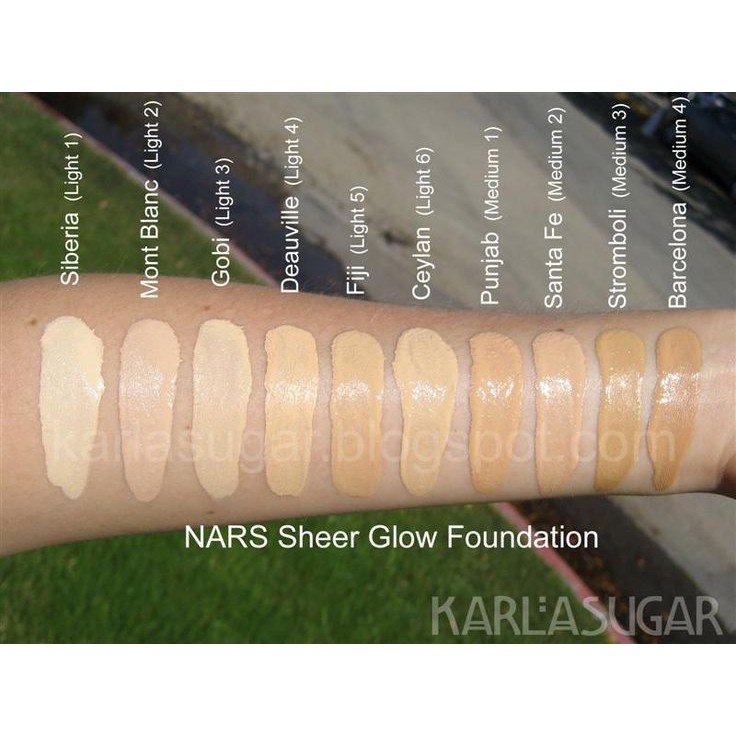 แบ่งขาย12สีรุ่นออร่า-nars-sheer-glow-foundation-รองพื้นนาร์สรุ่นออร่า-ขายดีที่สุด