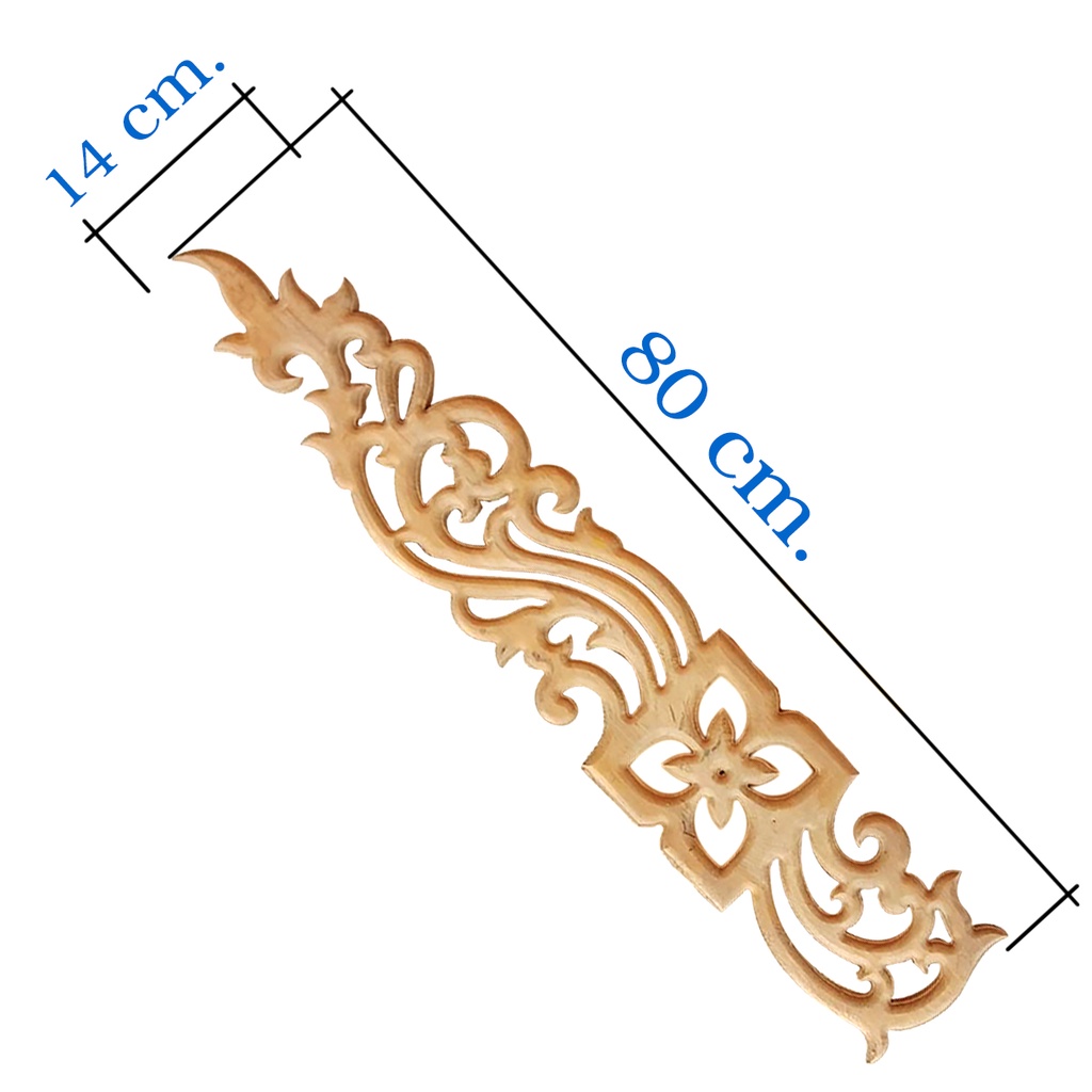 กาแลฉลุลาย-กาแลไม้สัก-1-คู่-สำหรับติดจั่วหลังคา-ขนาด-61x84-cm-ไม้สักแท้