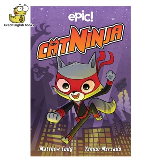 (*ได้coinคืน10%*) พร้อมส่ง *ลิขสิทธิ์แท้*  หนังสือการ์ตูนภาษาอังกฤษเด็ก Cat Ninja (Volume 1) Paperback
