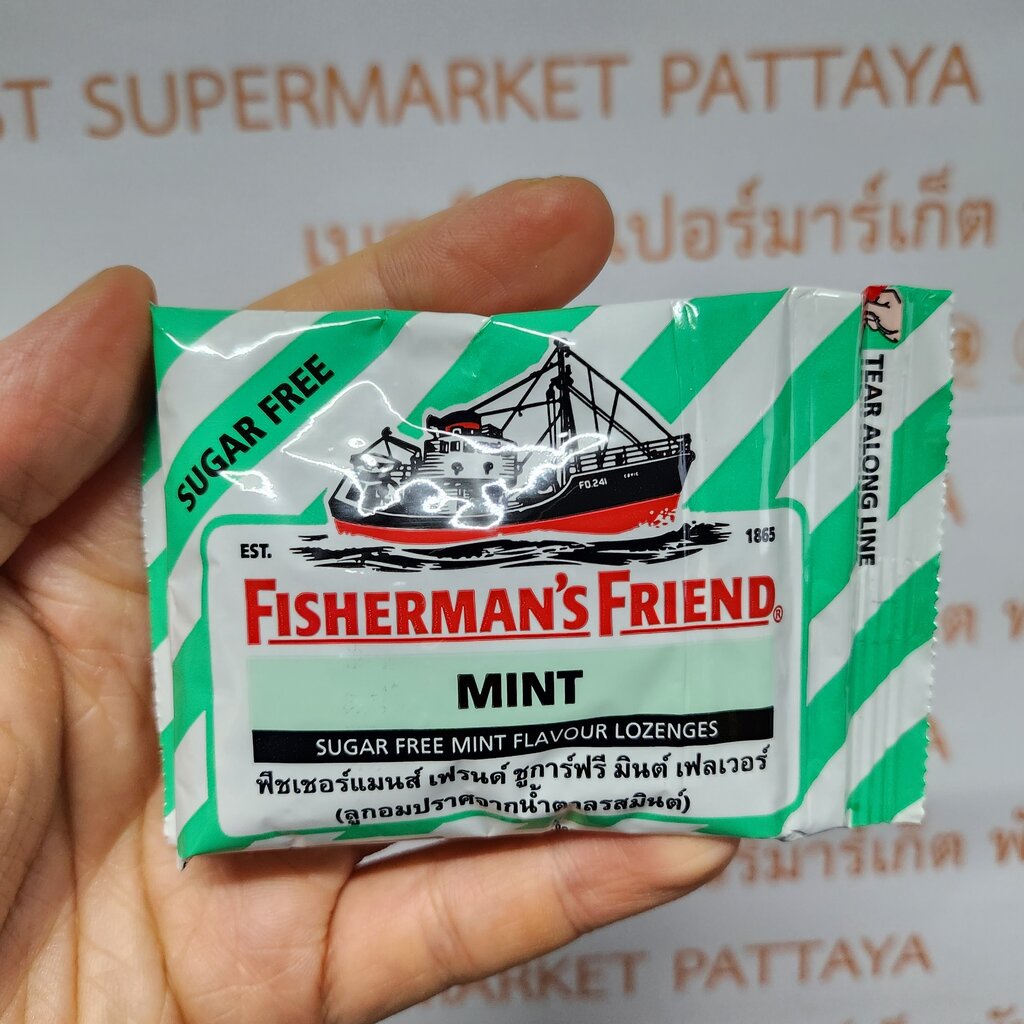 ยกกล่อง-ฟิชเชอร์แมน-เฟรนด์-ชูการ์ฟรี-มินต์-25-กรัม-x-24-ซอง-box-fishermans-friend-sugar-free-mint-25-g-x-24-pouch
