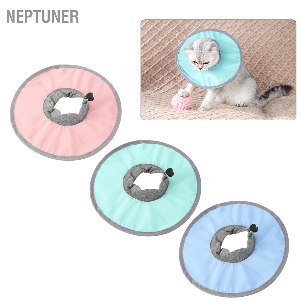 neptuner-ปลอกคอ-กันน้ํา-ปรับได้-ป้องกันการเลีย-สําหรับสัตว์เลี้ยง-แมว