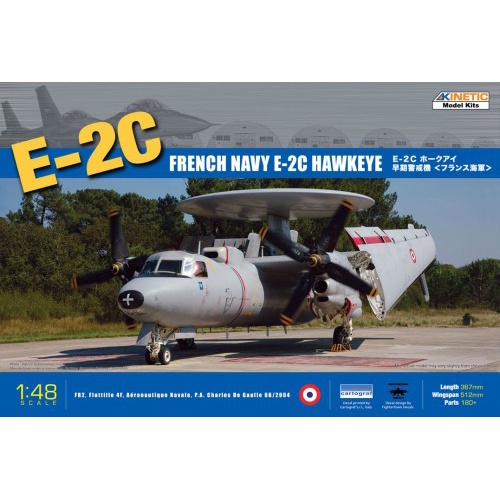 โมเดลเครื่องบินรบ-kinetic-model-1-48-ki-k48015-e-2c-hawkeye-french-navy