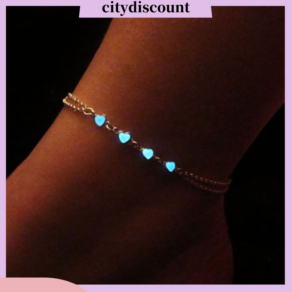 lt-citydiscount-gt-สร้อยข้อเท้า-สร้อยข้อมือ-เรืองแสงในที่มืด-รูปหัวใจ-ดาวน้อย-เครื่องประดับสําหรับผู้หญิง