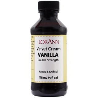 LORANN Velvet Cream 2 Fold Vanilla / Velvet Cream Vanilla Double Strength กลิ่นวานิลาเวลเวทครีม 4 Oz. (118 ml) (06-76...