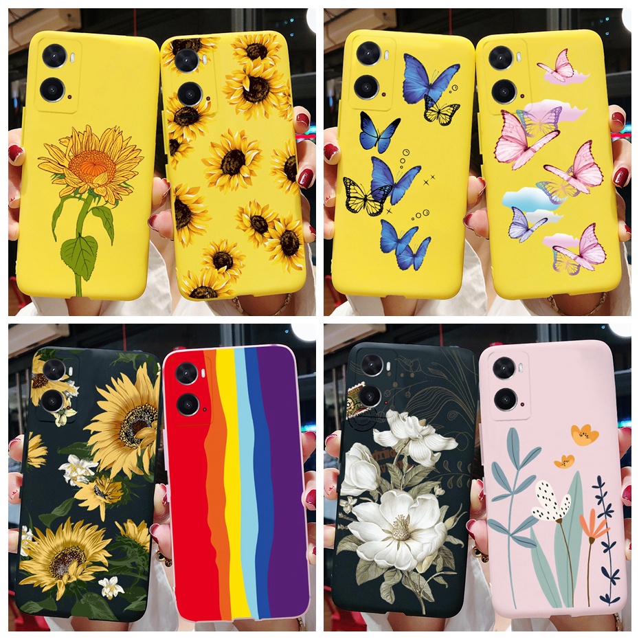 เคสโทรศัพท์มือถือ-ซิลิโคนนิ่ม-tpu-ลายผีเสื้อ-ดอกทานตะวันน่ารัก-สําหรับ-oppo-a76-cph2375-a36-pesm10-a76-a-76-4g-2022