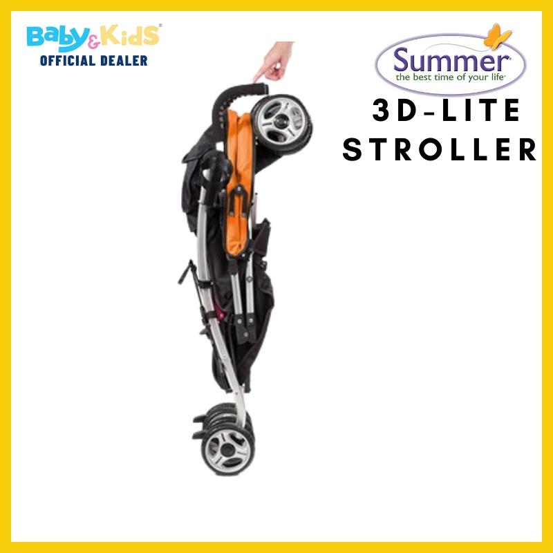 summer-3d-lite-stroller-สีส้ม-รถเข็นเด็ก-ใช้ได้ตั้งแต่เด็ก-6เดือน-3ขวบ-รับประกันศูนย์ไทย