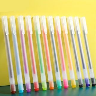 ภาพขนาดย่อของภาพหน้าปกสินค้า(ราคาต่อด้าม) ปากกาสี 12สี ปากกาเจล สีน่ารัก ปากกา เครื่องเขียน อุปกรณ์การเรียน ปากกา จากร้าน moomoostationery บน Shopee