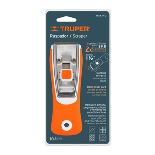 TRUPER 16951 มีดขูดทำความสะอาดกระจก (RASP-2) (ราคาต่ออัน ,ในกล่องบรรจุ 6 อัน)