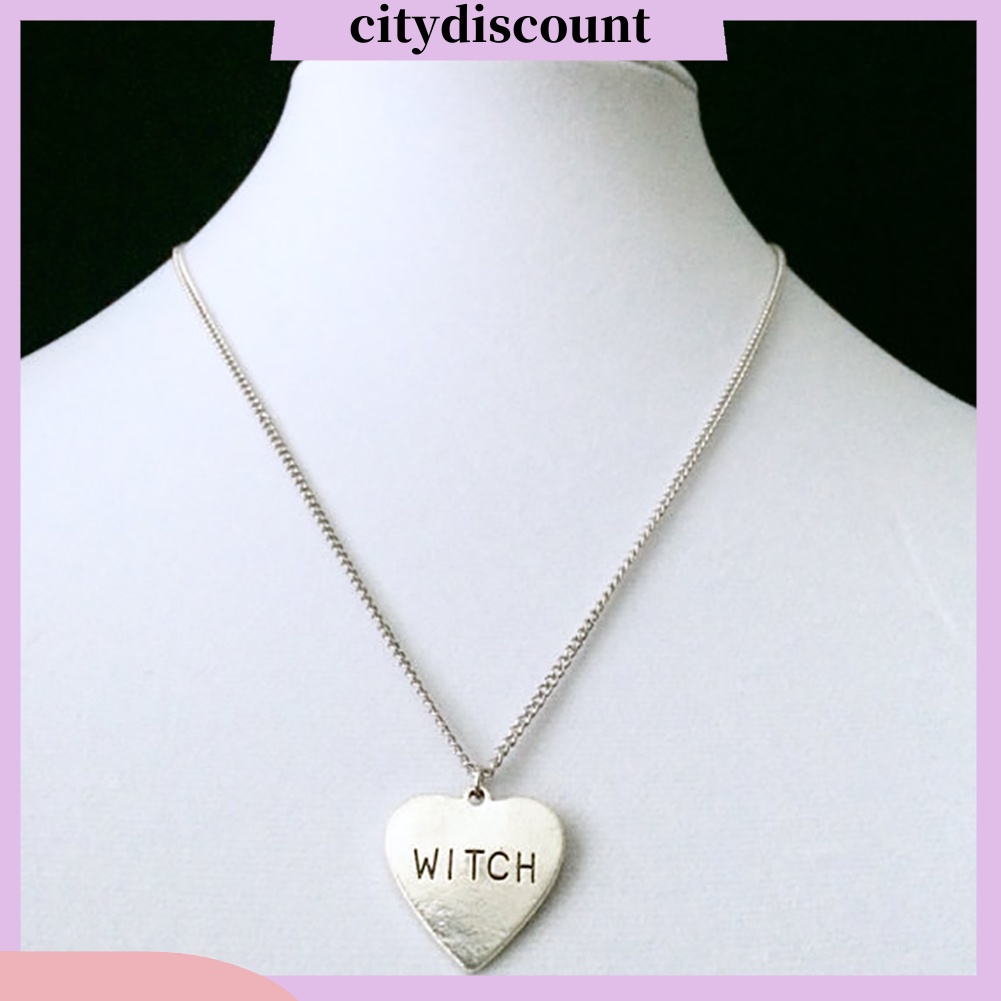 lt-citydiscount-gt-city-เครื่องประดับ-สร้อยคอจี้หัวใจ-ลายตัวอักษร-witch-สำหรับผู้หญิง