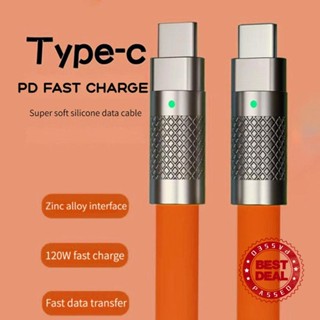 สายชาร์จ Type-C เป็น Type-C 120W PD โลหะผสมสังกะสี สําหรับ Android S7D4