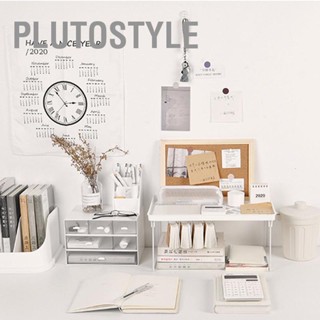 Plutostyle ชั้นวางของโลหะ Pp แบบพับได้ สไตล์เรียบง่าย สําหรับบ้าน ออฟฟิศ