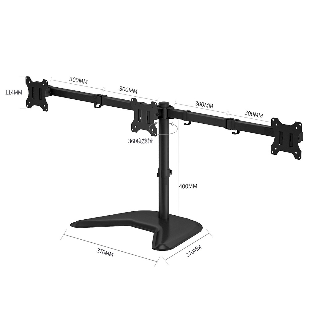 ขาตั้งจอมอนิเตอร์-3-จอ-แบบวางบนโต๊ะ13-24นิ้ว-ขาตั้งจอคอมพิวเตอร์-ขายึดจอคอมพิวเตอร์-ขายึดจอคอม
