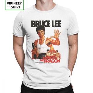 เสื้อยืดสวยๆ Yolu ejderha Bruce Lee T gömlek erkekler 100% pamuk T-Shirt ejderha filmi Kung Fu Brusli Karate çin Tee göm