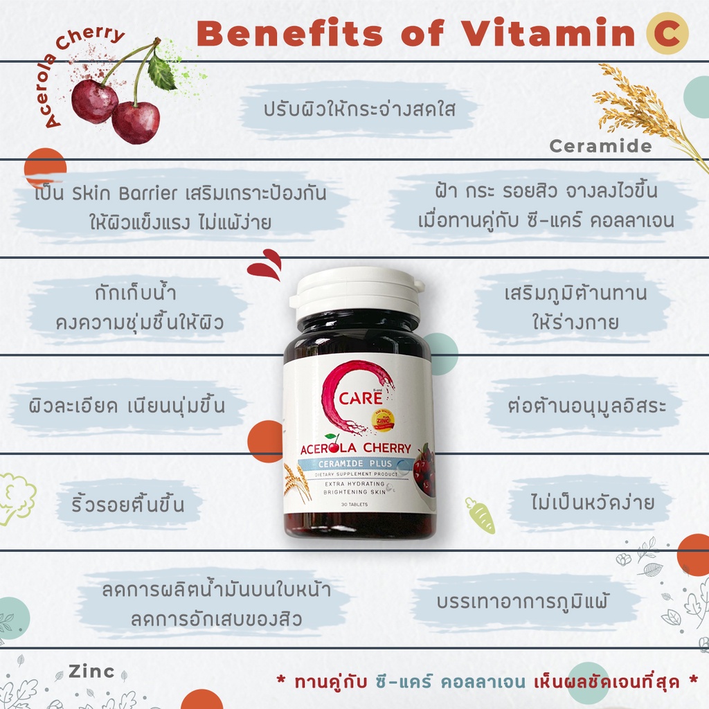 ซี-แคร์-วิตามินซี-5-กระปุก-c-care-acerola-cherry-plus-ceramide-amp-zinc