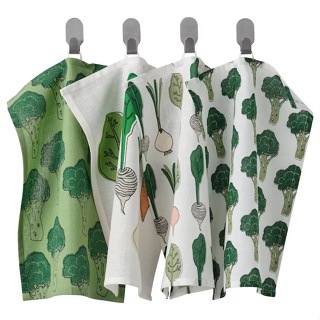 IKEA TORVFLY ทอร์ฟลี ผ้าเช็ดจาน, มีลาย/เขียว, 30x40 ซม. ผ้า ผ้าทำความสะอาด ผ้าเช็ดจาน ผ้าขี้ริ้ว อิเกีย