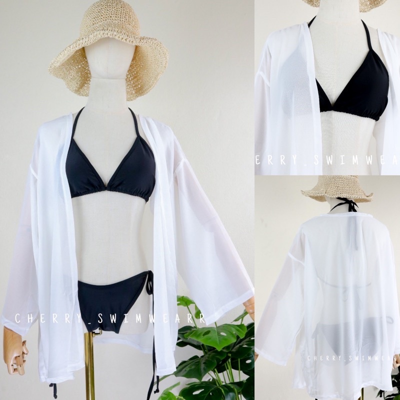 เสื้อคลุมบิกินีซีทรู-ผ้านิ่มพร้อมส่ง-by-cherry-swimwearr