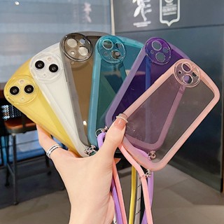 เคส OPPO F11 Pro F9 F7 F5 F1s Realme 5 5i Narzo 50i Prime C35 C11 OPPOF11 OPPOF9 OPPOF7 OPPOF5 OPPOF1s 2020 2021 2022 Transparent Protect Big Camera Soft Case With Lanyard