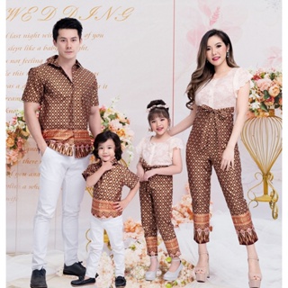 ภาพหน้าปกสินค้าชุดไทยประยุกต์ Dao Rueng Jumpsuit  สีโอรสน้ำตาล ชุดไทย ชุดครอบครัว ชุดทำบุญ ชุดไทยแม่ลูก จัมพ์สูทแม่ลูก ชุดไปวัด ที่เกี่ยวข้อง