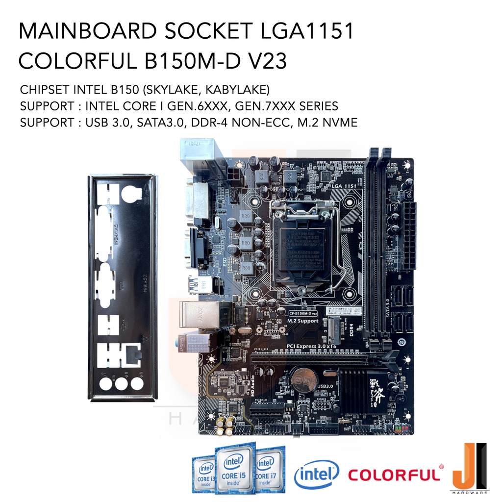 Mainboard Colorful B150M-D V23 (LGA 1151) รองรับ CPU Gen.6XXX และ Gen ...
