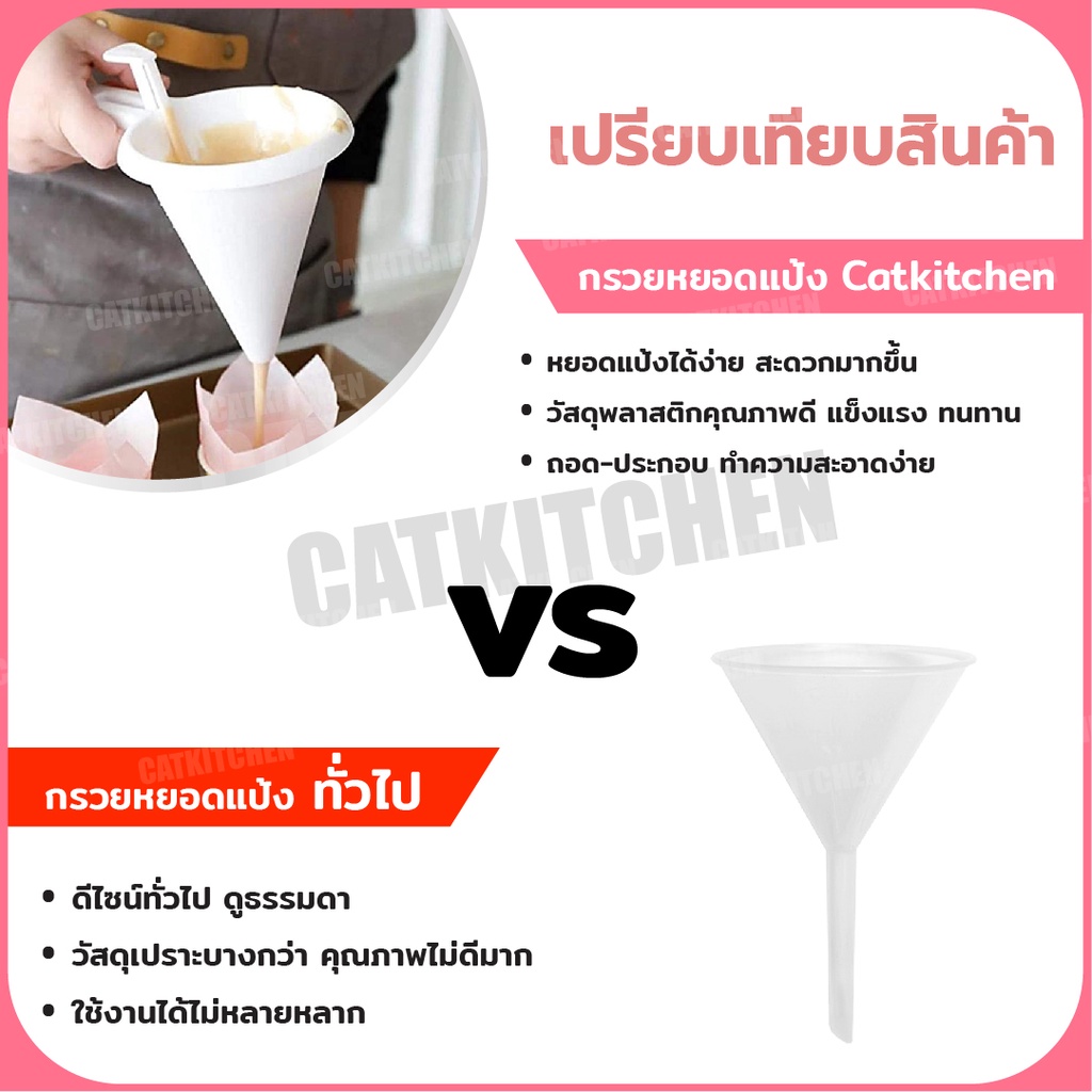 ส่งฟรี-กรวยหยอดแป้ง-พลาสติก-catkitchen-หยอดครีม-สำหรับทำขนม-กรวยหยอดฝอยทอง-ที่หยอดแป้ง-ที่หยอดขนม-หยอดช็อกโกแลต