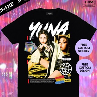 เสื้อยืดไม่ต้องรีด Kaos ชินยูน่า Itzy midzy kaos kpop ที่กําหนดเอง kaos kpopเสื้อผ้าผู้ชายเสื้อยืดผู้หญิง