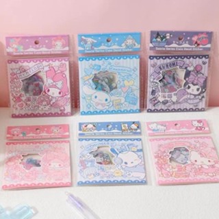 น่ารัก Sanrio DIY ตกแต่งสติ๊กเกอร์แพ็ค Cinnamoroll สติ๊กเกอร์ Melody ของฉัน Kuromi Hello Kitty Pachacco สติ๊กเกอร์ของขวัญเครื่องเขียน