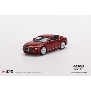 Mini GT No. 420-L Bentley Continental GT Speed 2022 Candy Red