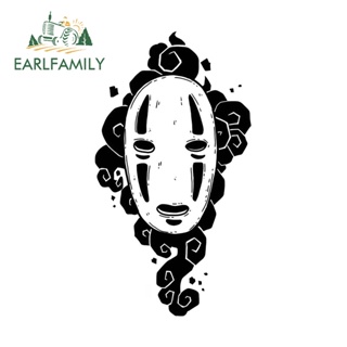 Earlfamily สติกเกอร์ ลายการ์ตูนอนิเมะ No Face Man 13 ซม. x 7.1 ซม. สําหรับตกแต่งรถยนต์ กระเป๋าเดินทาง