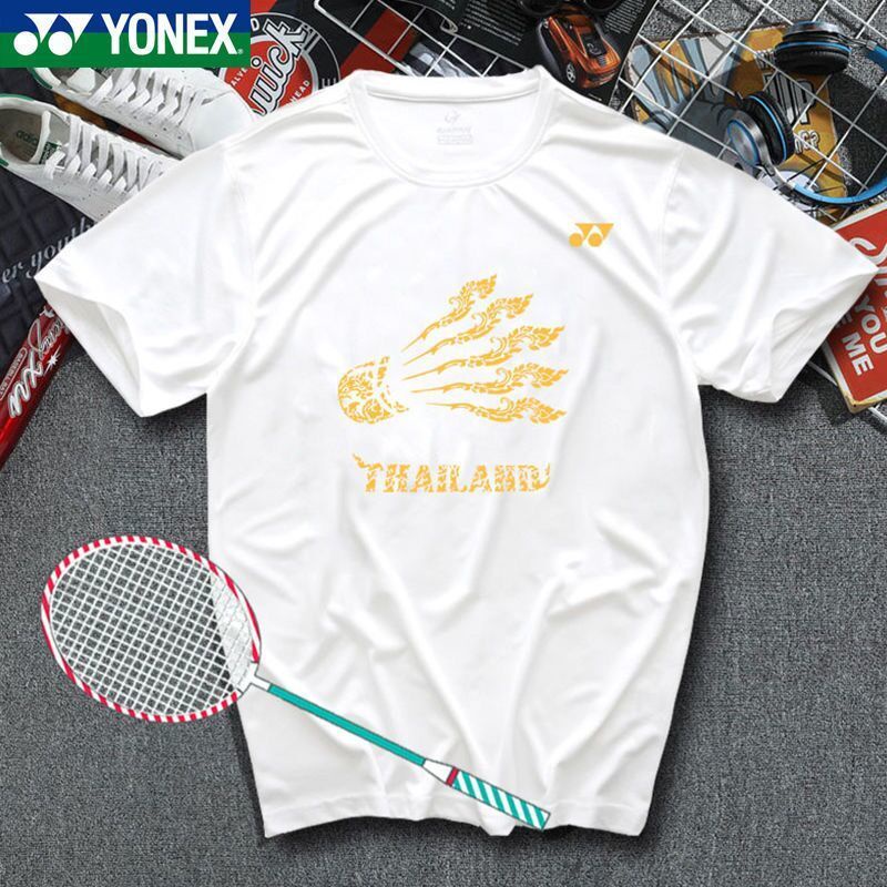 yonex-เสื้อยืดลําลอง-แขนสั้น-ดูดซับเหงื่อ-แห้งเร็ว-ระบายอากาศ-สําหรับผู้ชาย-และผู้หญิง-เหมาะกับการเล่นกีฬา-แบดมินตัน